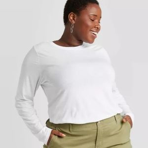 Women's Plus Size Long Sleeve T-shirt 1X